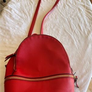 Red Leather Women's Bag